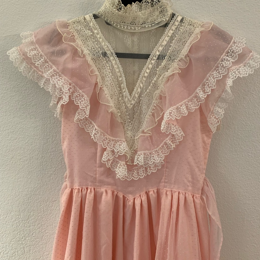 Gunne Sax 1980s Swiss Dot Dress